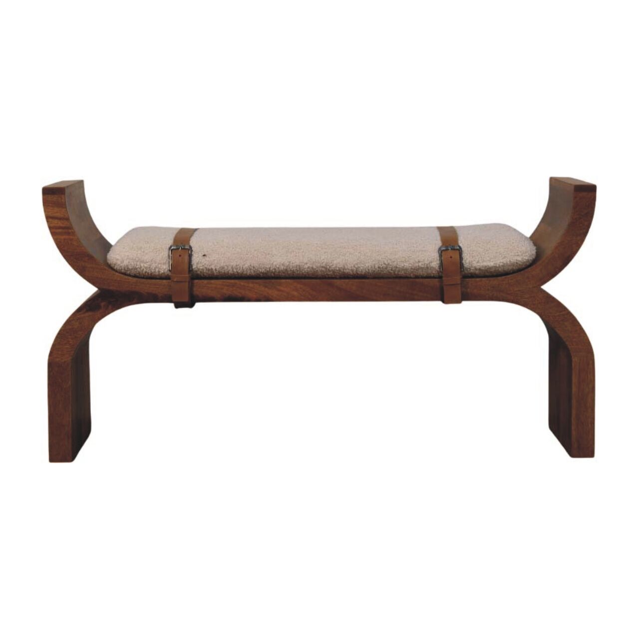 IN4049-1-2 Amber Boucle Arch Bench