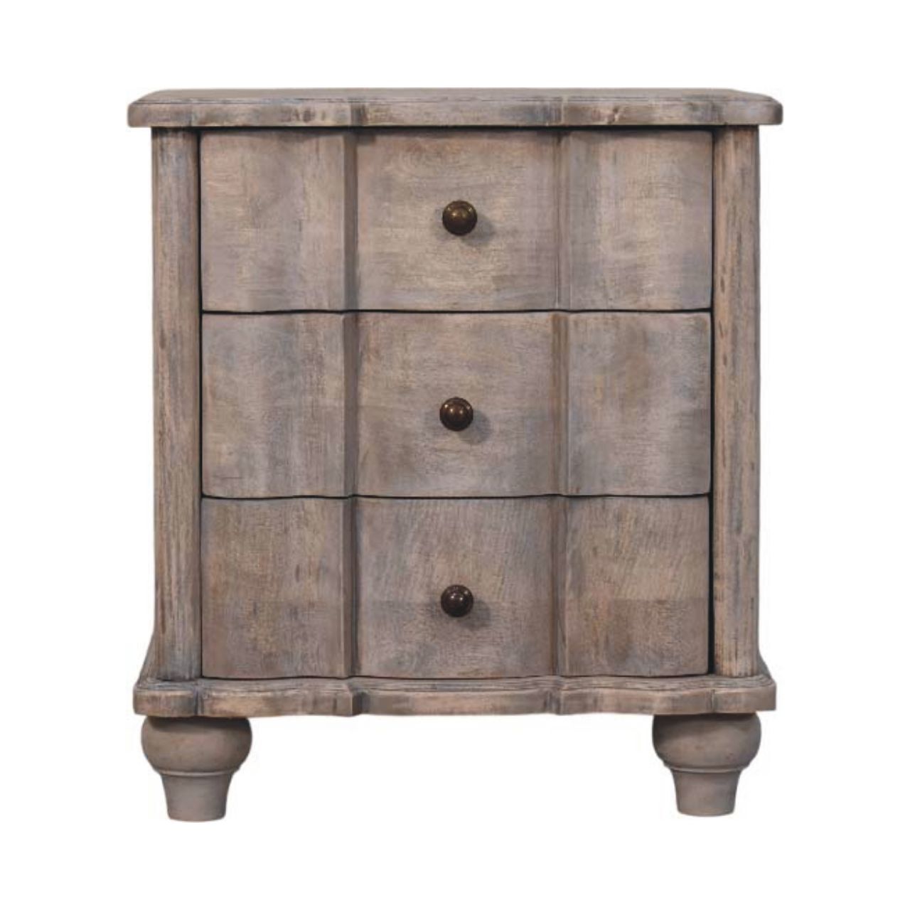 Vintage Fluted Charm Bedside Table
