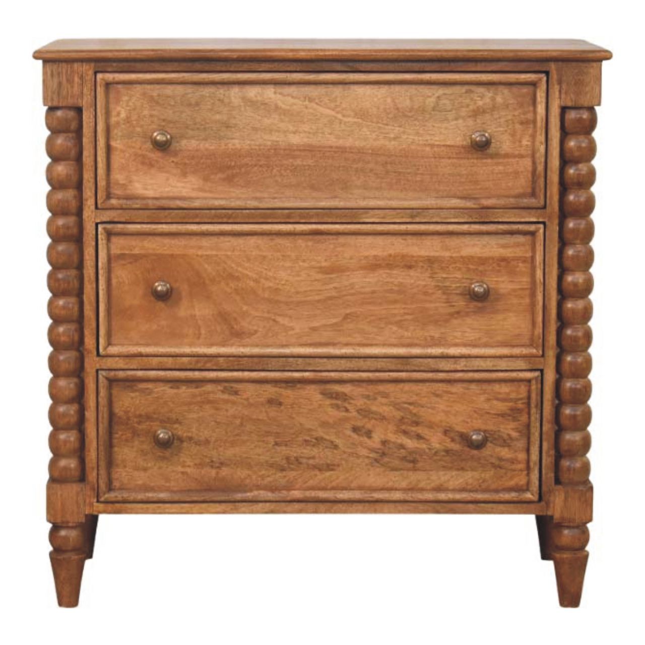 Amber Oak Turned Elegance Chest