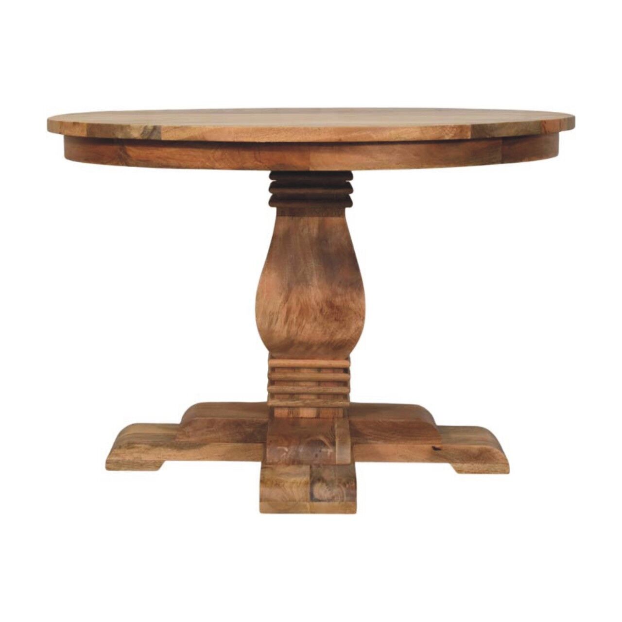 Golden Oak Curved Harmony Dining Table